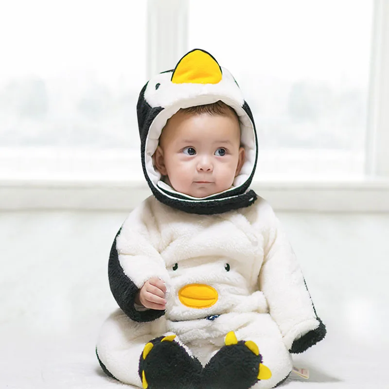 Infant Tiny Baby Girl Boy Winter Long Sleeve Flannel Cute Cartton