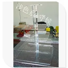 Самый дешевый! Квадратный Прозрачный 6 ярусный акриловый для свадебного торта подставка для кекса для свадебной вечеринки Свадебные украшения
