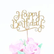 

Happybirthday creative birthday cake decoration flag inserted card birthday party dress up supplies