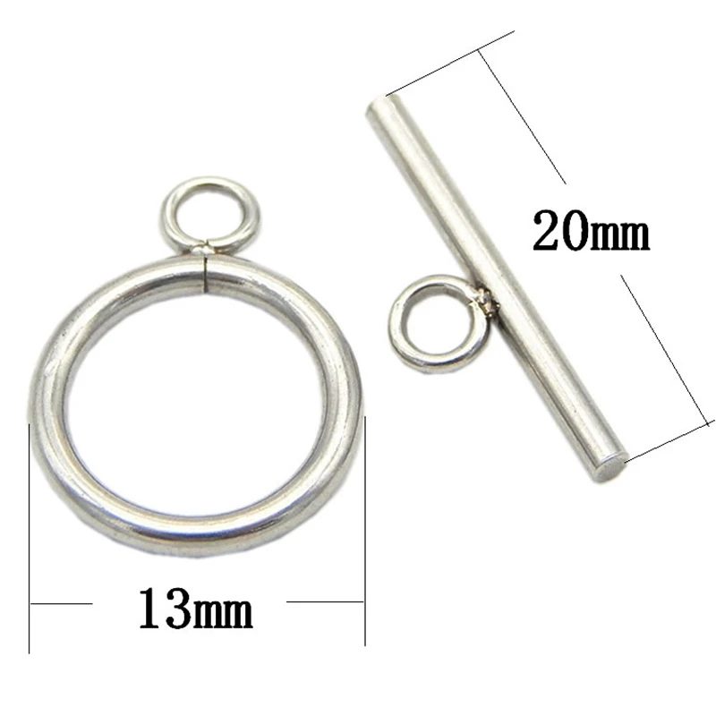 

10 Sets Stainless Steel OT Toggle Clasp Hooks Connectors for DIY Necklaces & Bracelets Jewelry Making Crafts Accessories