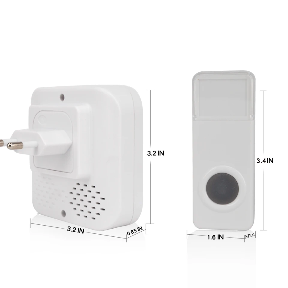 01CTVMAN Wireless Door Bell Wifi Doorbell Wireless Waterproof Button