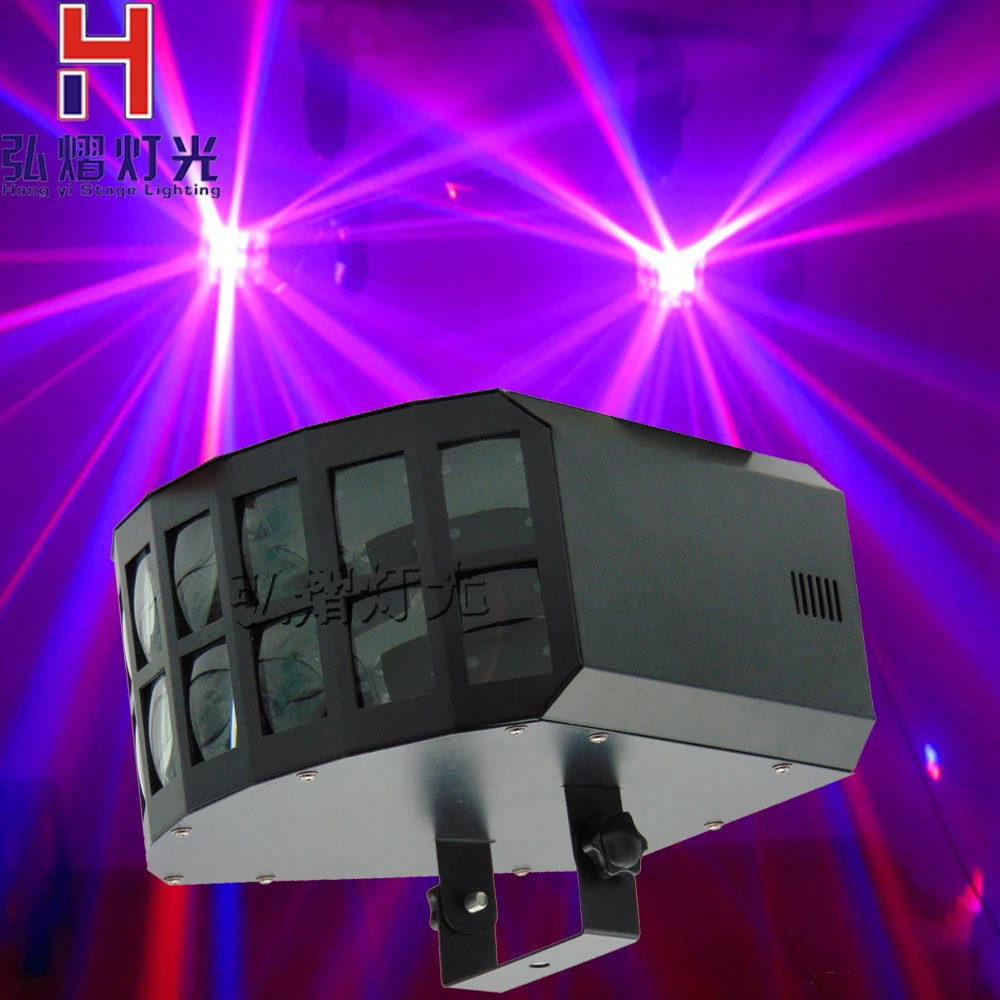 

Mini Led 2x10W Stage Light Rgbw Disco Double Butterfly Effect Light Moving Head Stage Effect Light Dmx512 Control Disco Light