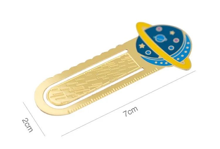 4 шт. небесное тело закладки книга марка металла страницы Маркер подарок для детей канцелярия Школьные принадлежности клипы пункт Papel fc679