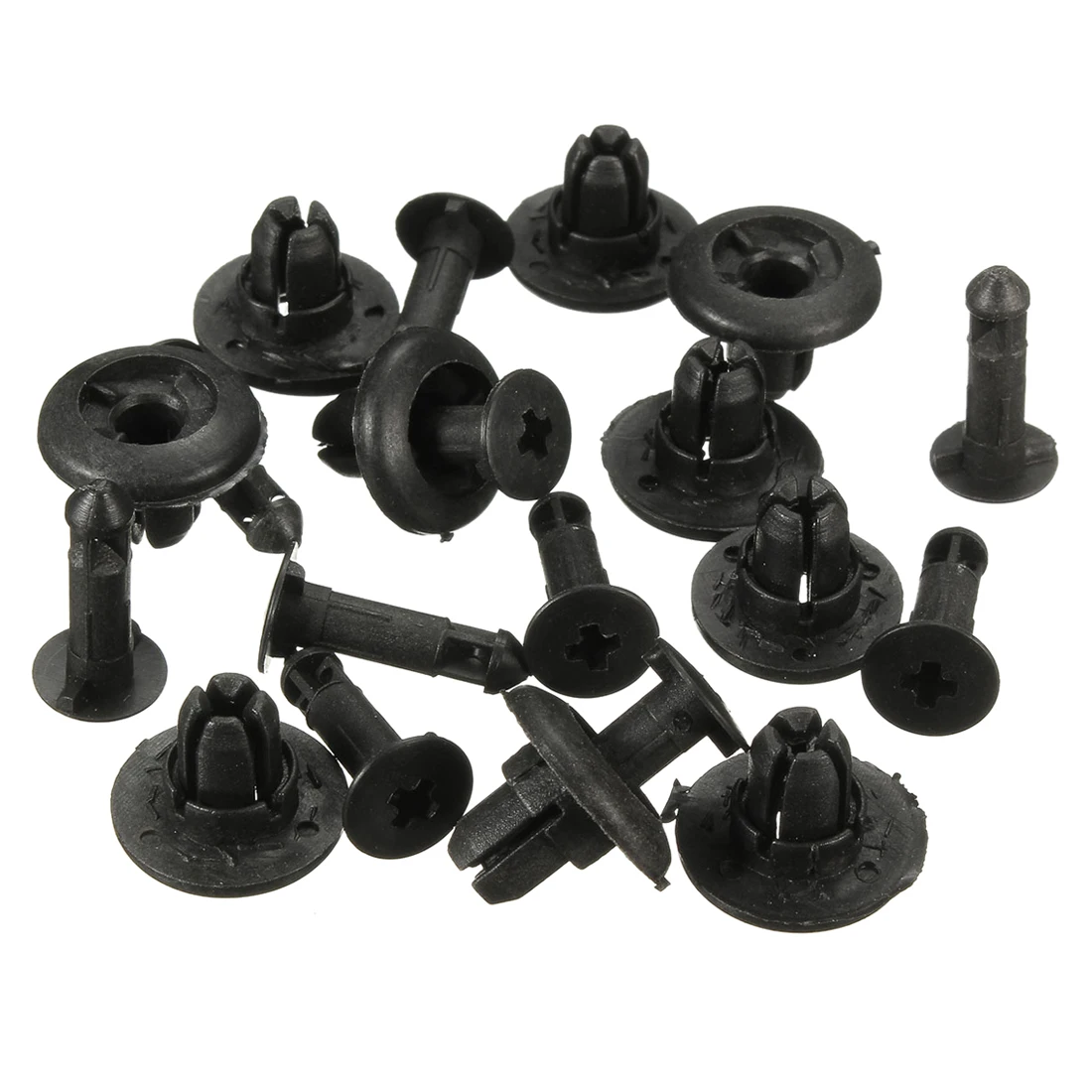 

10x Front Rear Bumper Push Retainer Clips For GM type Subaru