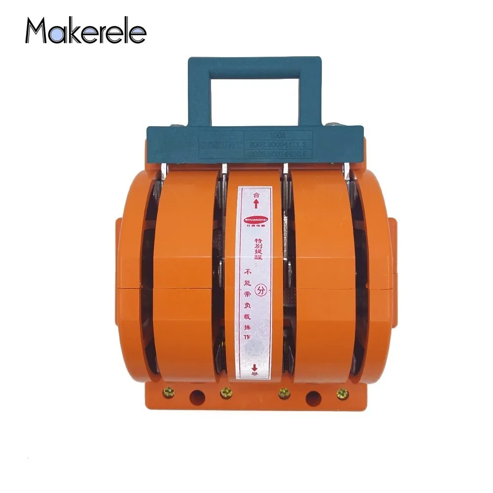 

Double Throw Two-way Household Knife Switch 100A 4P Double Throw Knife Disconnect Switch Delivered Safety Knife Blade Switches
