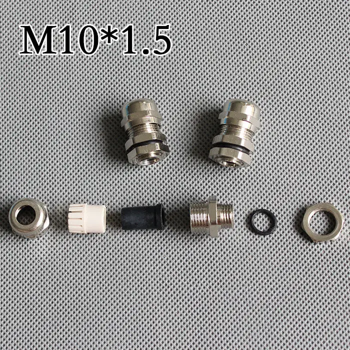 4 шт./лот CT047 M10* 1,5 Никель Медь покрытая Совместное Латунь металла кабель фиксированной голову кабельный ввод кабеля водонепроницаемый совместных IP68