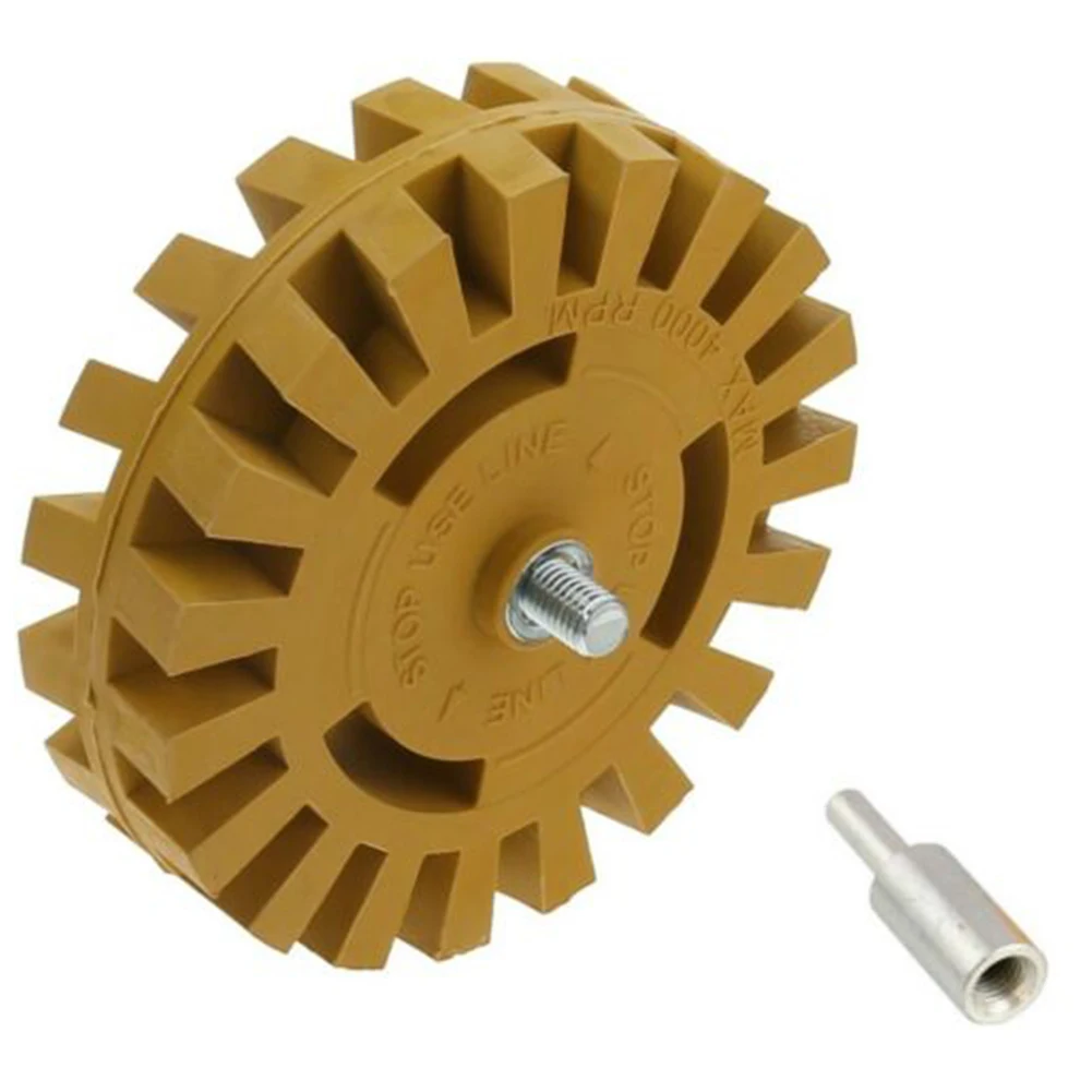 

4 Inch 100mm Power Drill Adapter Decal Removal Anti Scratch Practical Pinstripe Quick Eraser Wheel Rubber Effective Smooth Auto