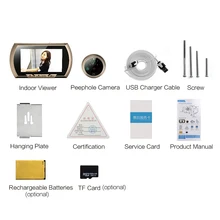 4,3 дюймовый цифровой дверной глазок 1,0 м пикселей дверная камера PIR датчик движения ИК ночного видения режим не беспокоить дверной глазок