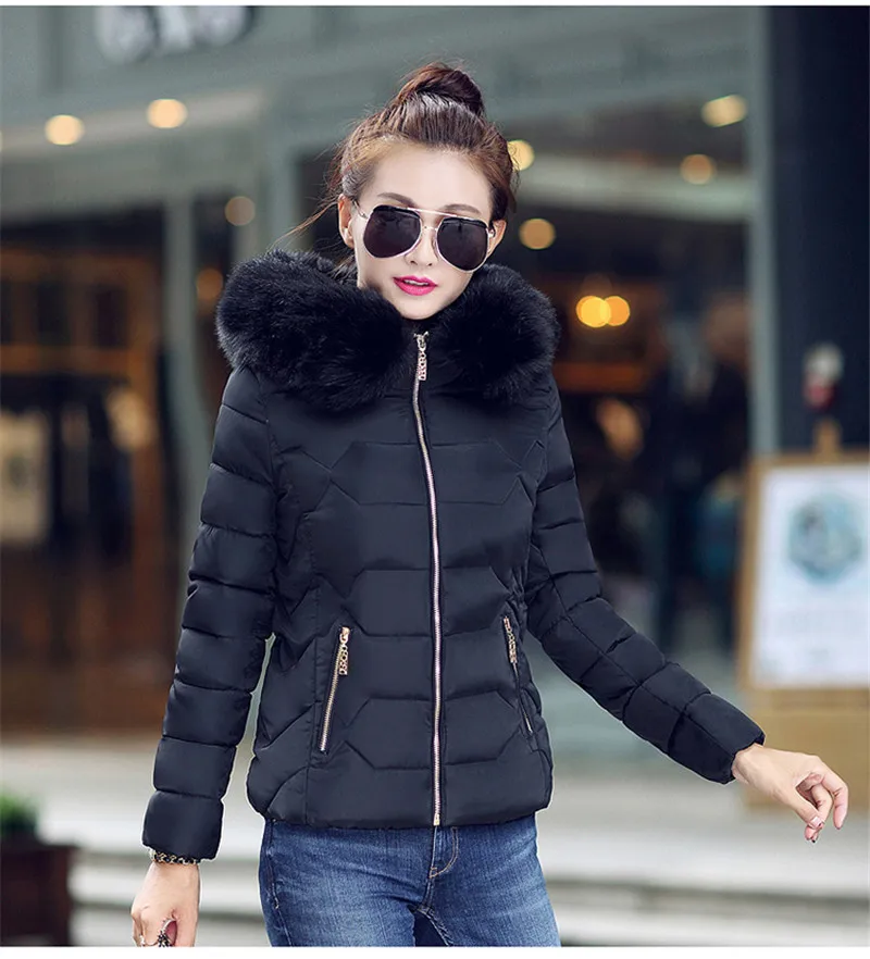 Chaud D'hiver Parkas rouge Feminino Noir Zy4166 blanc Nice Manteau Fourrure gris Veste rose De Capuchon Col Casaco bleu Femmes Hiver À eD2IYWEbH9