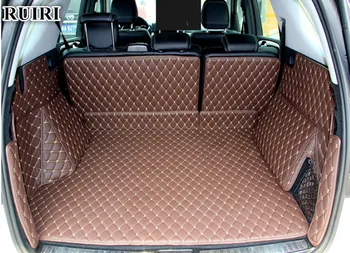 

Good quality! Full set car trunk mats for Mercedes Benz ML W166 2015-2012 waterproof cargo liner mats boot carpets,Free shipping