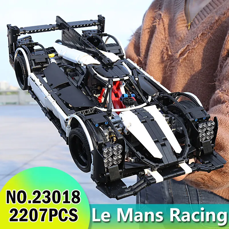 23018 Technic серия MOC Гибридный Le Mans Супер гоночный автомобиль Чемпион строительные блоки наборы совместимые части игрушек с 5530