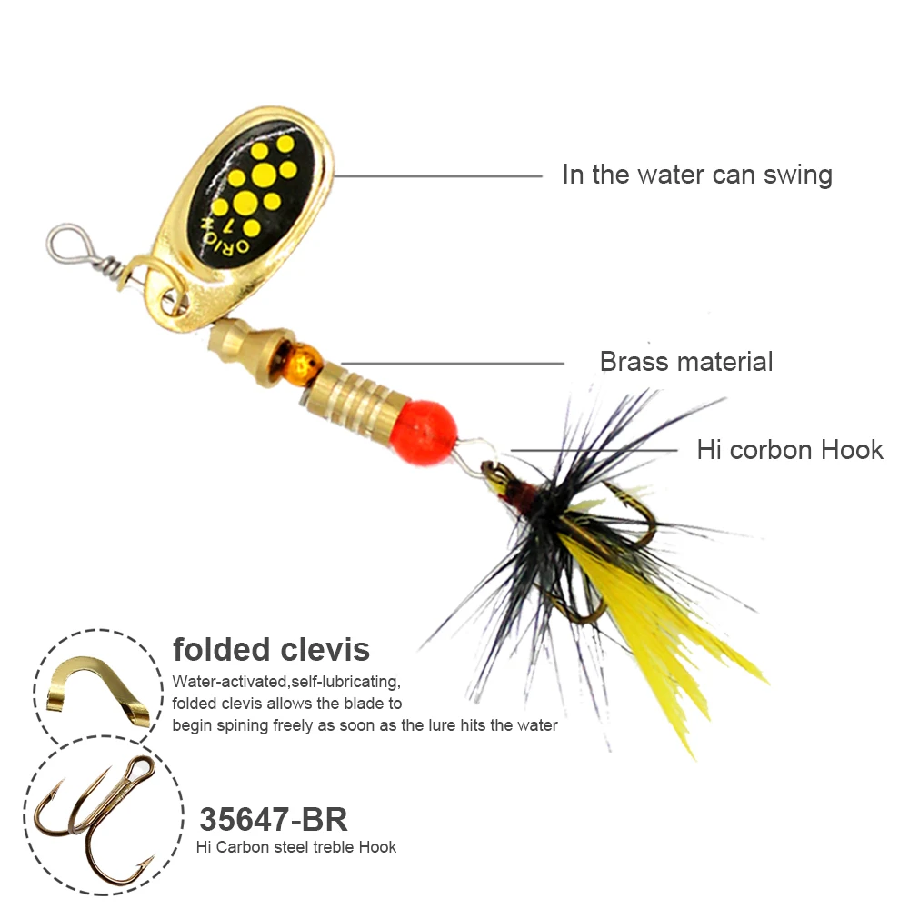 

1PC 1#-4# Spinner Hard Mepps Lure pesca Multi artificial bait Spoon Lures Fishing Lure With Treble Hooks Anzuelos