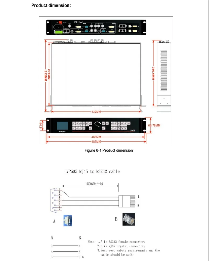 VDWALL LVP605 интерфейс расширения могут быть выбраны как 1xvideo LVP605D1xVGA/DVI/HDM ILed Дисплей видео процессор