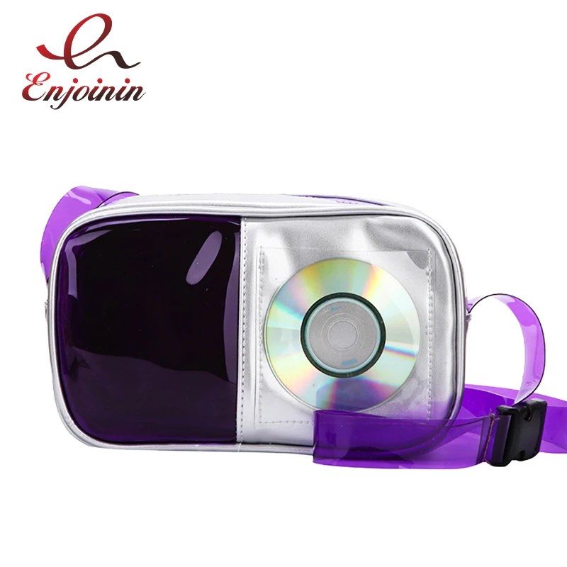 

Unique PVC CD Applique Fashion Stitching Color Women Shoulder Bag Tote Crossbody Mini Messenger Bag Casual Purse Female Bolsa