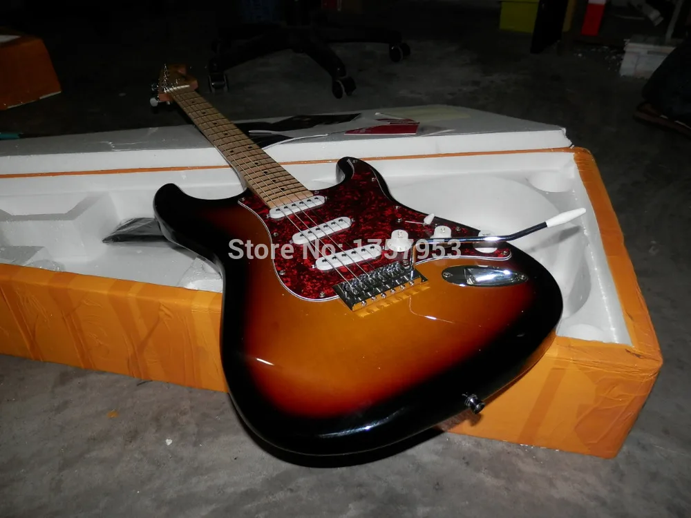 

Factory custom shop 2017 Newest Arrival Custom St sunburst Electric Guitar Free shipping 1 6 stratocaster