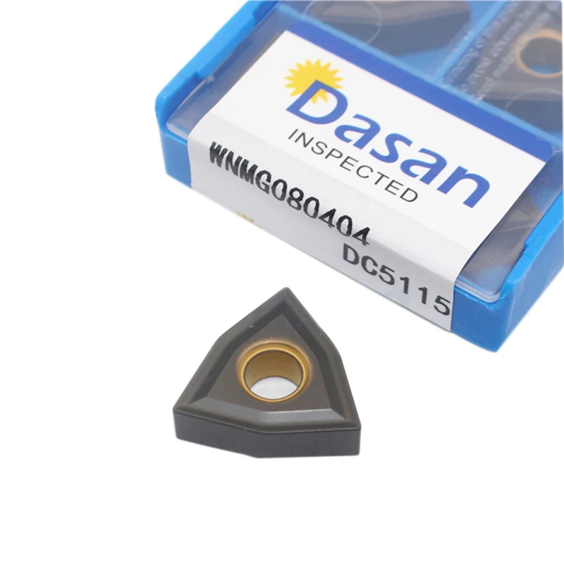 

10PCS WNMG080404 DC5115 Carbide inserts WNMG 080408 Blade WNMG080412 CNC Lathe Plate Tools External Turning Tools for cast iron