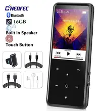 2,4 в большой экран CHENFEC C10 Bluetooth 4,0 MP3 плеер 16 Гб спорт Mp3 музыкальный плеер динамик с FM радио SD бесплатный подарок