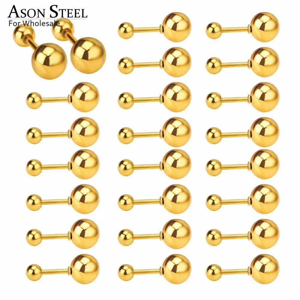 surgical steel screw back earrings