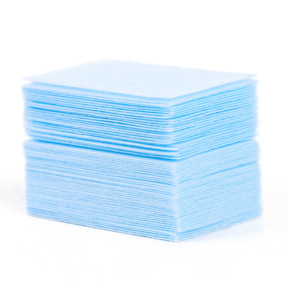 

600pcs 1pack Nail Towel Color Environmental Protection Clean Cotton Disposable Unloading Towel Finger Nail Remover Wraps