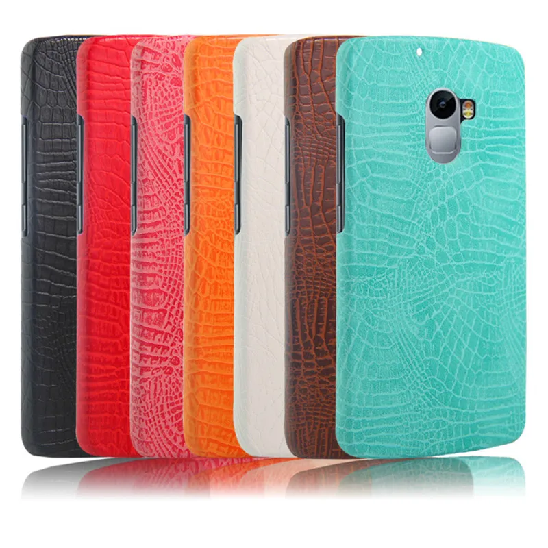 

Lenovo A 7010 A7010 K4 Note Case Crocodile Grain Hard PC+PU Leather Surface Back Cover Case for Lenovo A7010 K4 Note X3 Lite