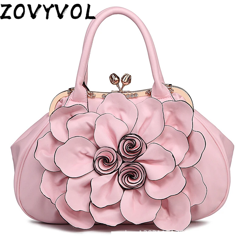 

ZOVYVOL Women Handbag luxury flower Tote Bag bucket Shoulder bag ladies Messenger Bags National style