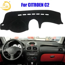 Easysee коврик на приборную панель тире коврики козырек от солнца приборная панель ковровые покрытия для Citroen C2 206 защита от пыли