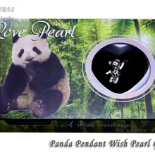 Qingmos Wish Pearl 14*24 мм Чокеры в клетку с пандой для женщин и трендовые жемчужные подвески и ожерелья с Chain-who3651 Oyster Love