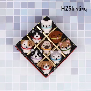 

Non-Finished 9 Dogs DIY Wool Felting Package Handmade Teddy Dog Toy Doll Wool Felt Poked Kitting For Girls