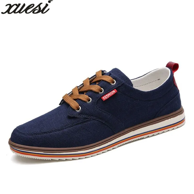 Big Size Breathable Mens Shoes Sales Lace Up Canvas Shoes Luxury Brand
