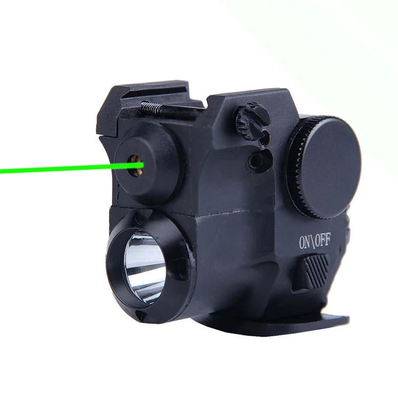 Parabolic Goggles Flashlight with Green Dot Laser Combo 4 kinds Illumination fit 20MM Rail for Airsoft (3)
