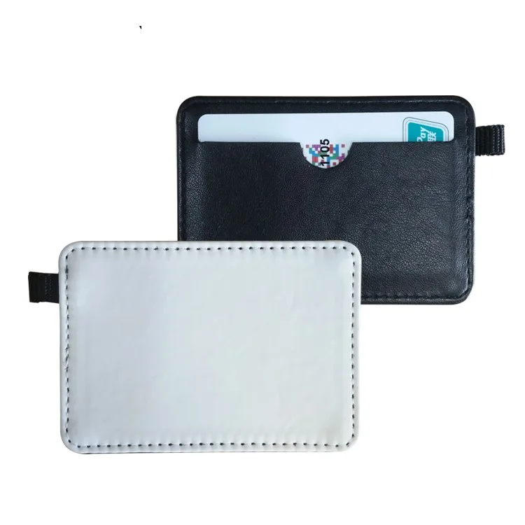 10pcslot blank sublimation leather card bag holder for