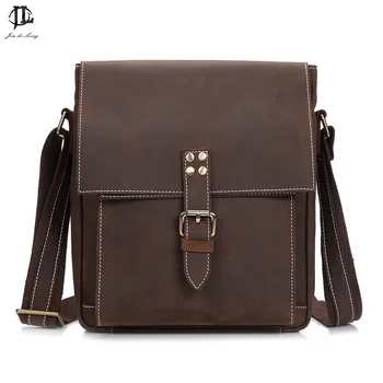 

Crossbody Bag Men's Shoulder Bag Leather Large Cap Clip Multi-Pocket Zipper Square Handbag Men's Business Bag Brossbody Bag