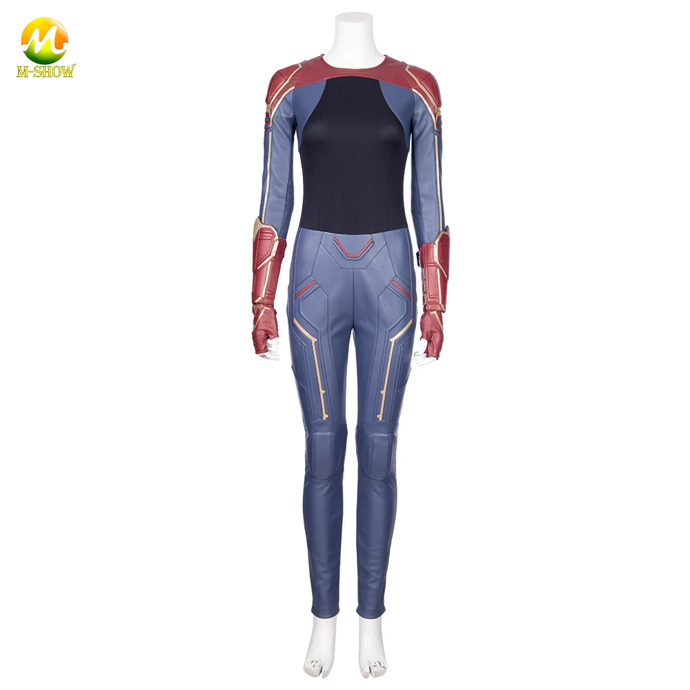 Captain Marvel Cosplay Costume - Custom Made Jumpsuit Outfit for Women, Carol Danvers Halloween Costume image 3