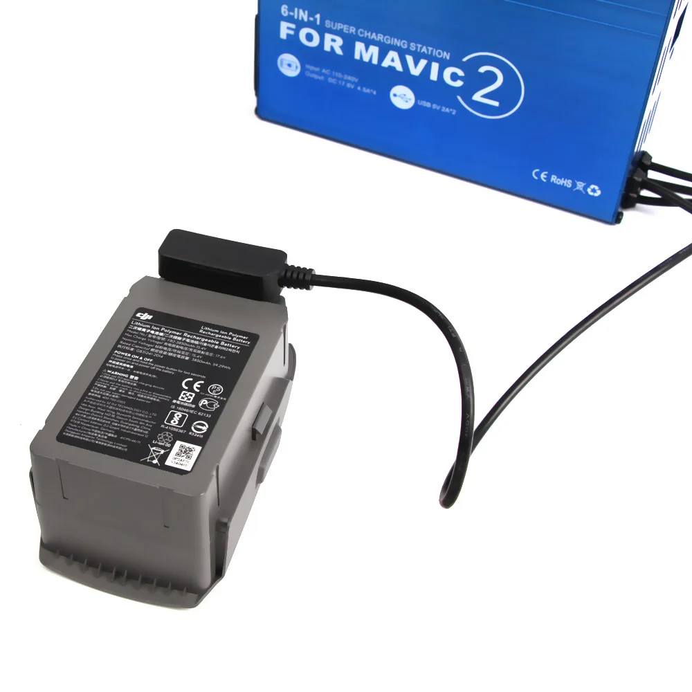 DJI Mavic 2 Дрон PRO& ZOOM Дрон Зарядное устройство multi-зарядный Батарея ключница 6-в-1 дистанционное управление Умный дом Зарядное устройство с USB устройств