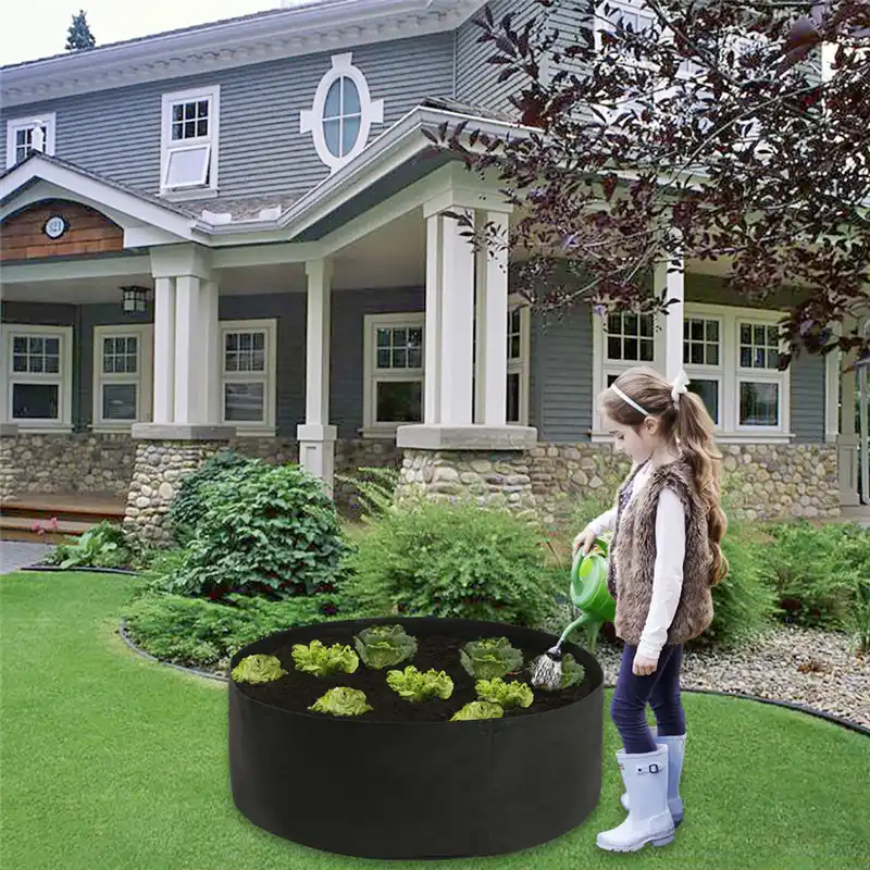 Fabric Raised Planting Bed Pots, Garden Container Grow Bed Bags ...