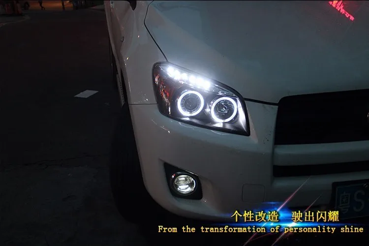 Car Styling Head lamp For Toyota RAV4 headlights 2009-2013 For RAV 4 LED Angel Eye DRL Q5 bi xenon lens h7 xenon Front light