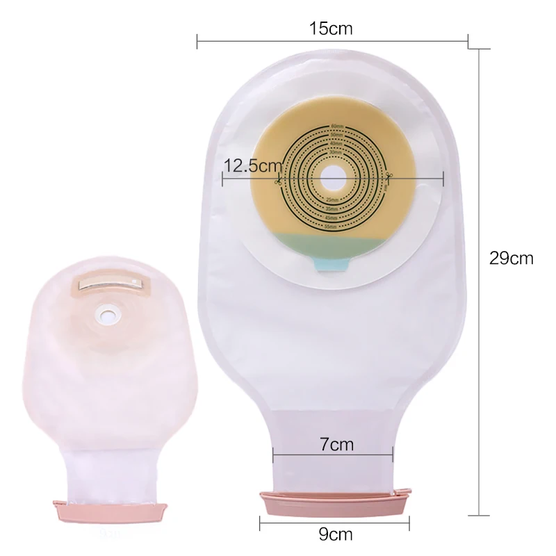 Cofoe цельная система Ostomy мешки одноразовые Colostomy мешок пакет для илеостомии 10 шт