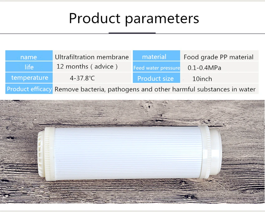 2 шт./лот ультрафильтрационная мембрана точность фильтрации 0,01 микрон фильтр для воды для системы обратного осмоса