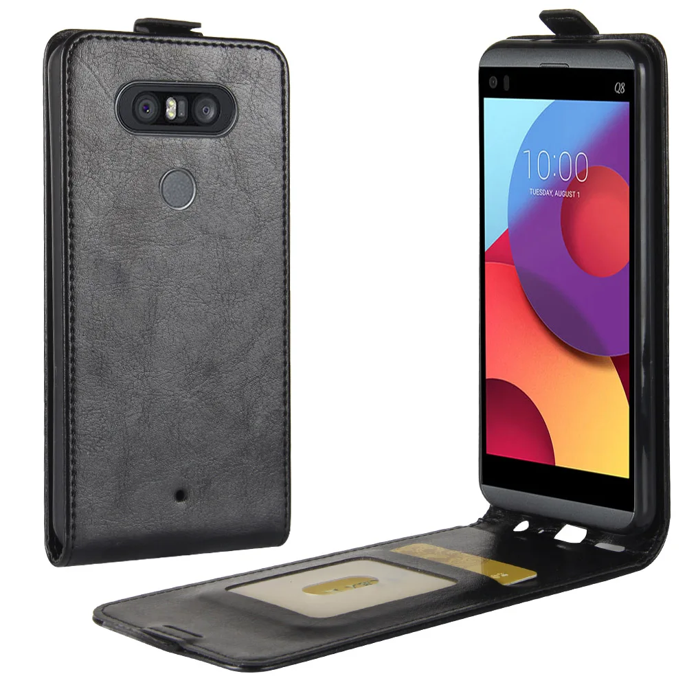 Vertical Phone Cases For LG Q8 Case Wallet PU Leather Flip
