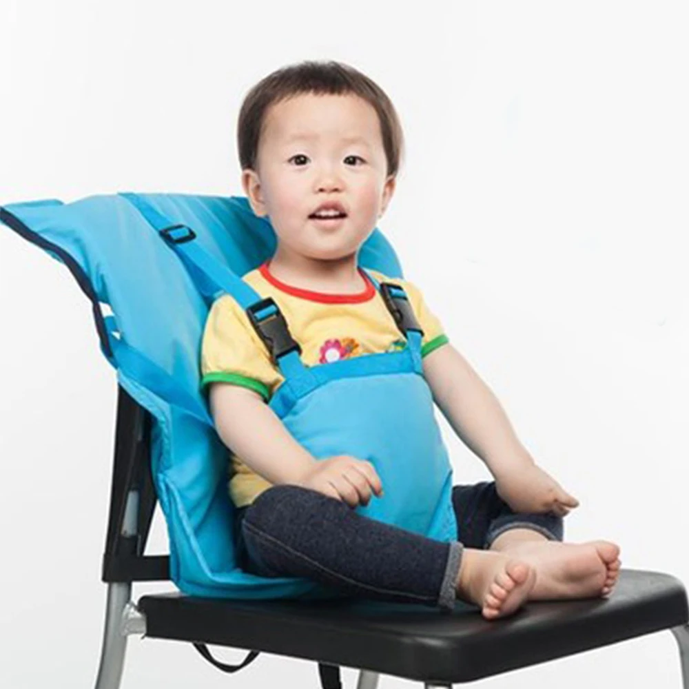 Портативный маленьких Стул туристический складной моющиеся Детские Младенцы Столовая Обед стульчик для кормления Младенческая ремни безопасности ремень booster