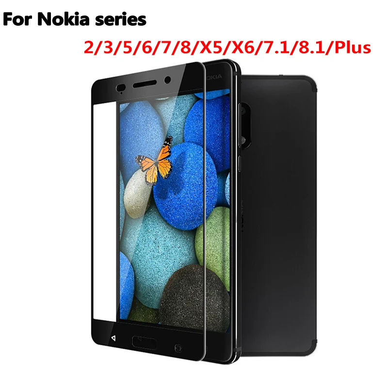 9H Защита экрана для Nokia 5 6 7 8 2017 X5 X6 закаленное стекло 2 3 2018 1 Plus HD Защитная