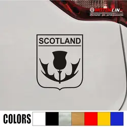 Шотландия Crest чертополох шотландский переводная наклейка для автомобиля винил выберите размер и цвет Щит b