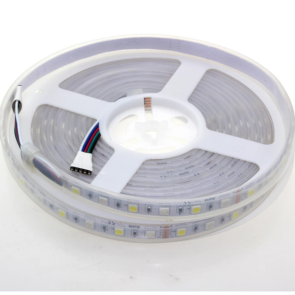 5 м 300 светодиодов 5050 SMD RGBW RGBWW светодиодные полосы света Водонепроницаемый IP67 + 12 В