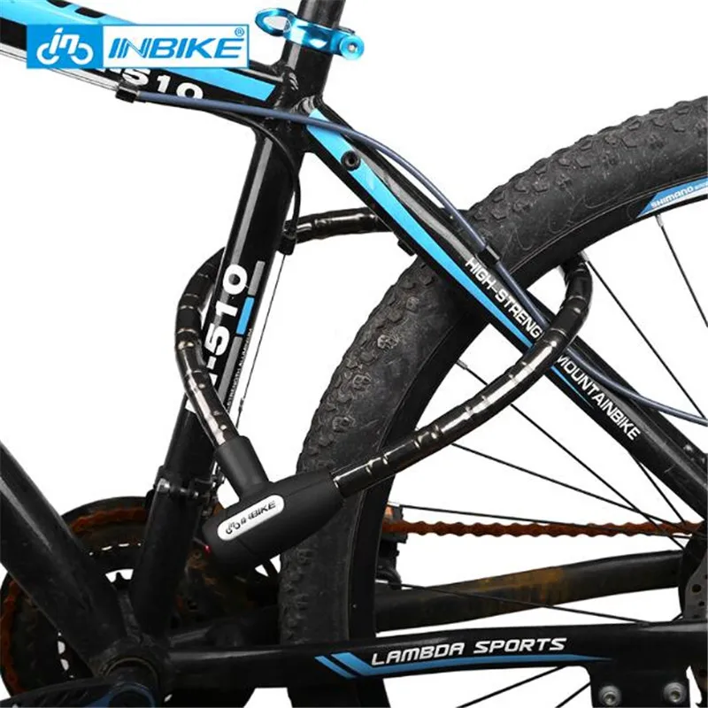Замок INBIKE велосипедный с защитой от кражи 0 85 м водонепроницаемый|bicycle lock|bike lockcable