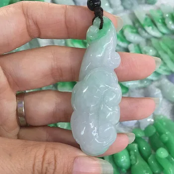 

Buy pendant send pendant chain Beautiful original stone carvings double-color ruyi pendant necklace charm female style