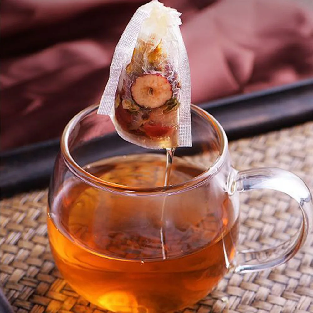 New 100pc/set Teabags 5.5x7cm Empty Tea Bags Herb Loose Tea Bag W