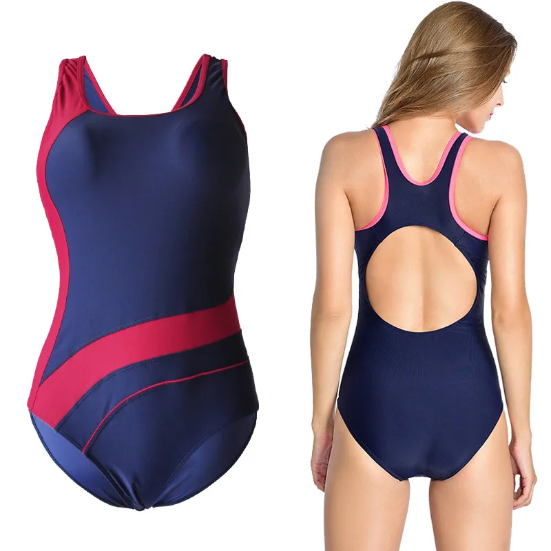 

Women Professional Swimwear One piece Rash guard Suft suit Women Gym Sports wear 4 Colors Bathing suit