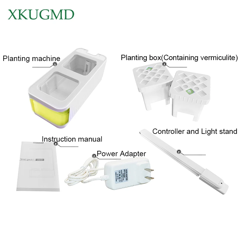 Smart Herb Garden Kit LED Grow Light Hydroponic Growing Multifunction Desk Lamp Garden Plants Flower Hydroponics Grow Tent Box Smart Herb Garden Kit LED Grow Light Hydroponic Growing Multifunction Desk Lamp Garden Plants Flower Hydroponics Grow Tent Box