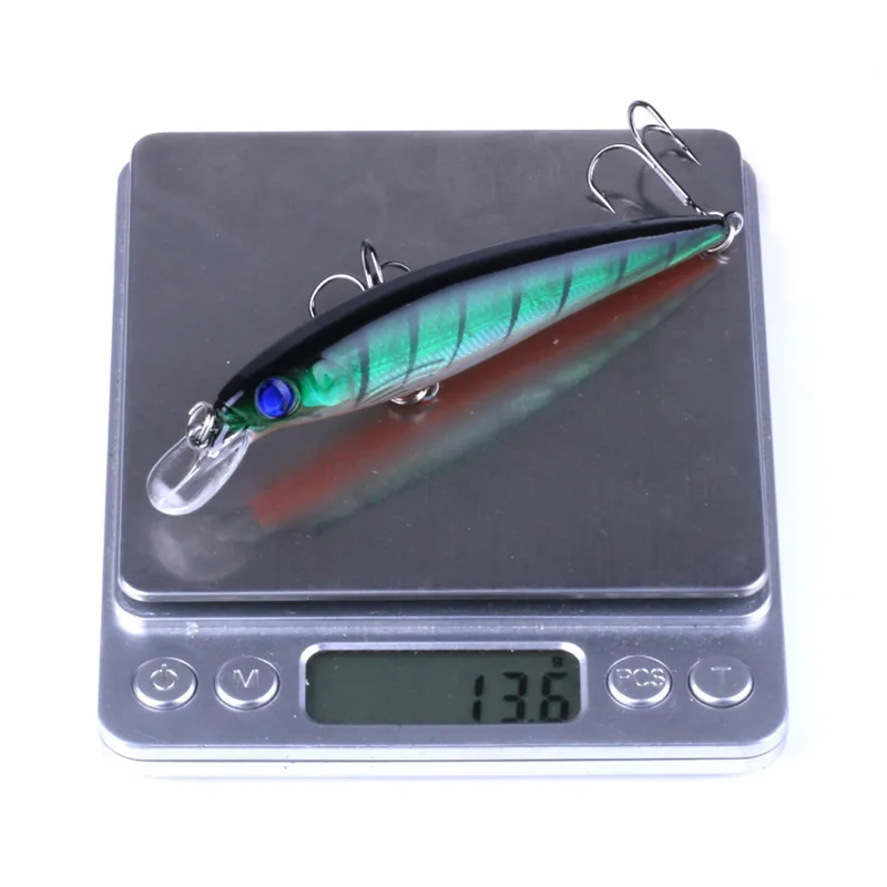 1 шт. рыболовные приманки 11 см 13.5g3D глаза плавающие лазерные гольян Твердые Aritificial