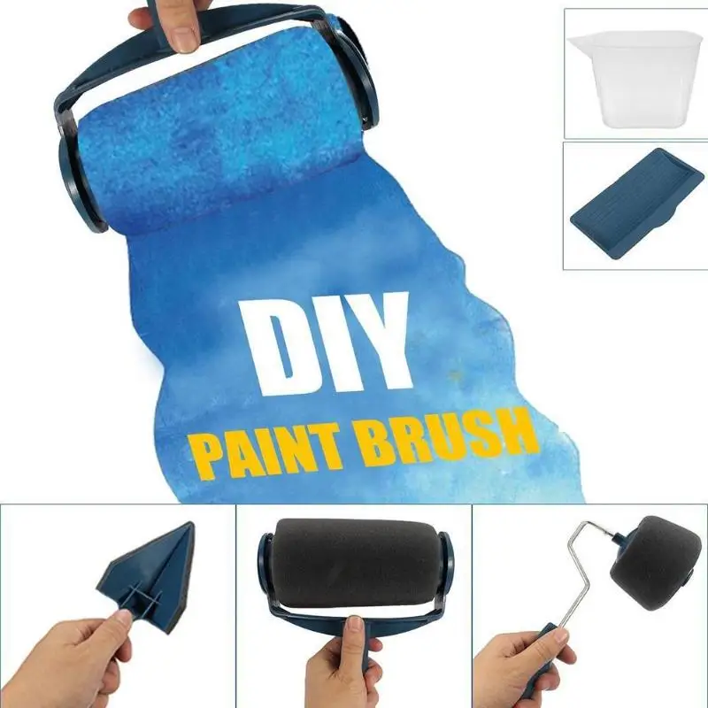 5/8pcs Paint Roller Multifunctional Household Use Wall Decorative Paint Roller Brush Tool Painting Brushesвалики для декора стен edging brush